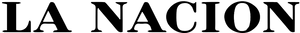 La Nacion logo in black text on a white background